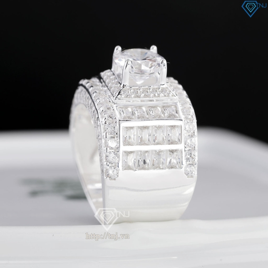 Nhẫn nam bạc bản to cao cấp NNA0878