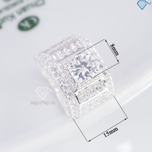 Nhẫn nam bạc bản to cao cấp NNA0878