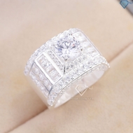 Nhẫn nam bạc bản to cao cấp NNA0878