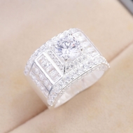 Nhẫn nam bạc bản to cao cấp NNA0878