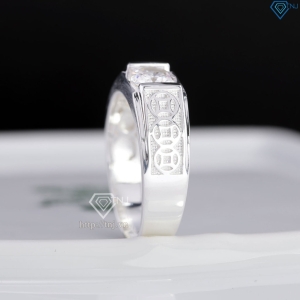 Nhẫn nam bạc kim tiền bản nhỏ NNA0879