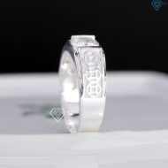 Nhẫn nam bạc kim tiền bản nhỏ NNA0879