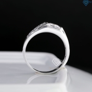 Nhẫn nam bạc kim tiền bản nhỏ NNA0879