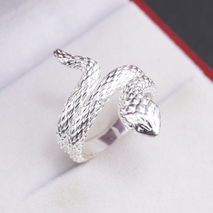 Nhẫn bạc hình rắn cho nam cá tính NNA0880