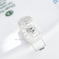 Nhẫn bạc nam mắt xích xoay bản to 10mm NNA0881 - Trang Sức TNJ