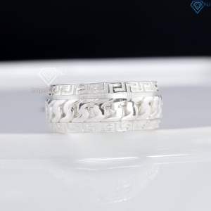 Nhẫn bạc nam mắt xích xoay bản to 10mm NNA0881 - Trang Sức TNJ