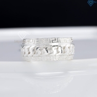 Nhẫn bạc nam mắt xích xoay bản to 10mm NNA0881 - Trang Sức TNJ