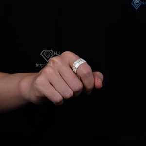 Nhẫn bạc nam mắt xích xoay bản to 10mm NNA0881 - Trang Sức TNJ