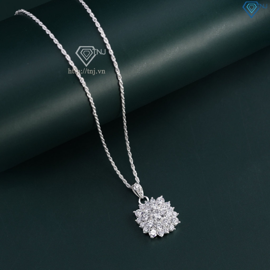 Quà 8 3 cho vợ bộ trang sức bạc đính đá sang trọng BTS0038