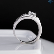 Nhẫn nam kim tiền đính kim cương Moissanite 6.0mm NNAM0244