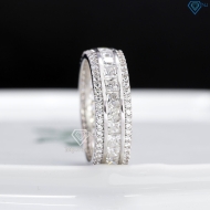 Nhẫn nam dạng tròn đính full kim cương Moissanite NNAM0245