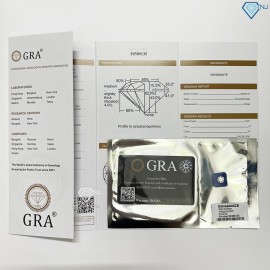 Nhẫn Moissanite bản to nam sang trọng 8.0mm - Kiểm định GRA NNAM0246