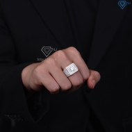 Nhẫn kim cương Moissanite nam cao cấp 7.0mm - Kiểm định GRA NNAM0247