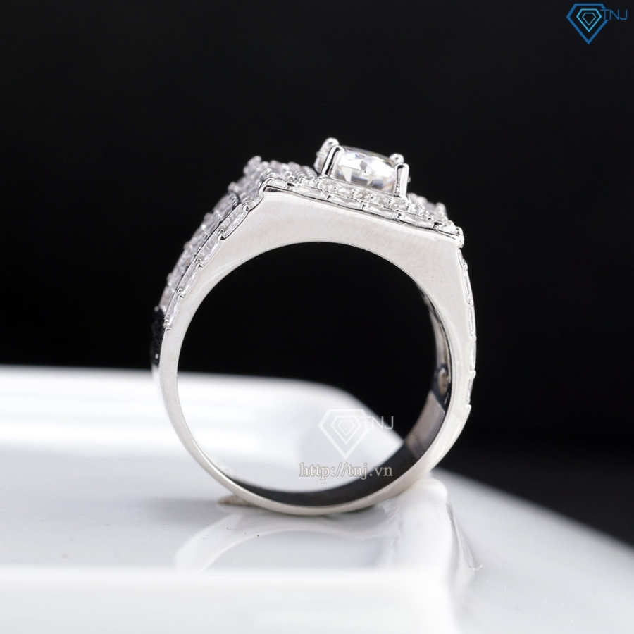 Nhẫn kim cương Moissanite nam cao cấp 7.0mm - Kiểm định GRA NNAM0247