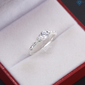 Nhẫn bạc nữ bản nhỏ đính đá đẹp NN0523 - Trang Sức TNJ
