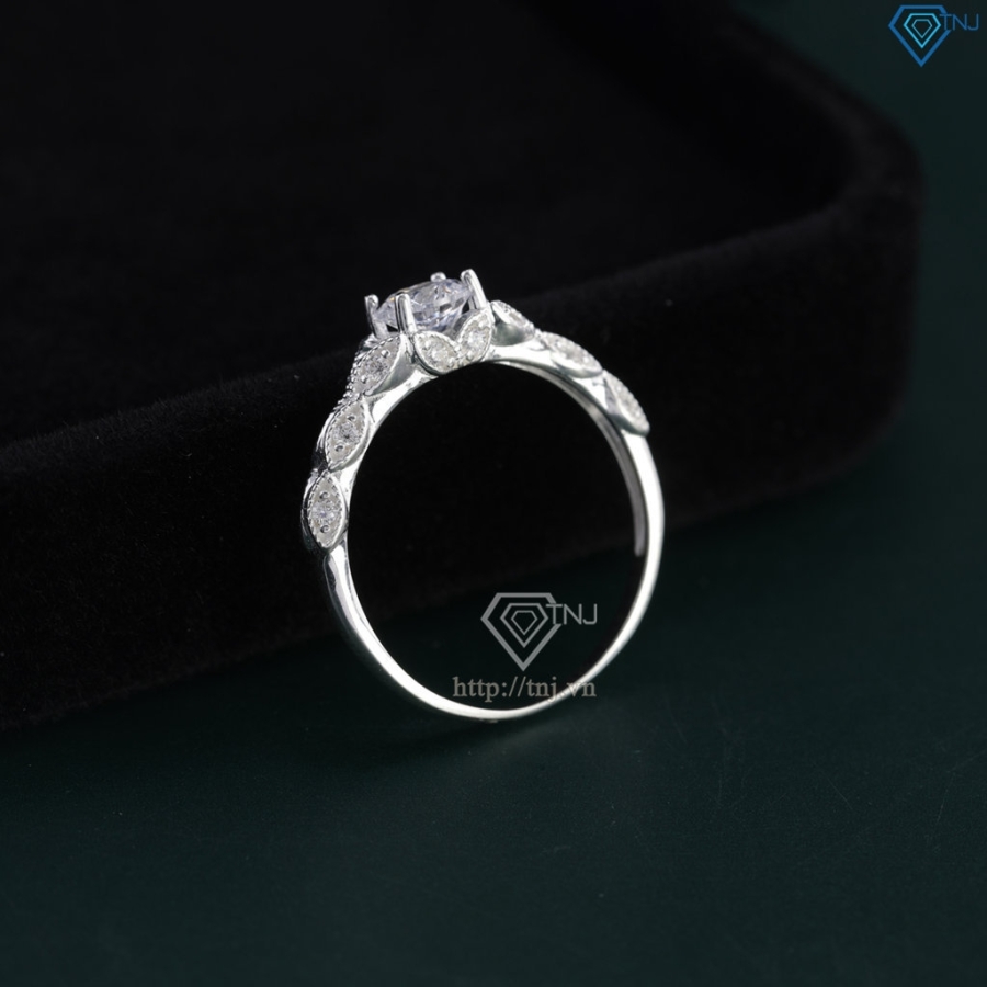 Nhẫn bạc nữ bản nhỏ đính đá đẹp NN0523 - Trang Sức TNJ