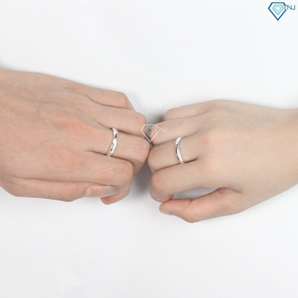Nhẫn đôi bạc nhẫn cặp bạc đẹp ND0416 - Trang Sức TNJ