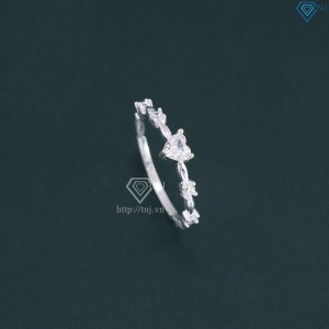 Nhẫn bạc nữ hình trái tim đính đá giá rẻ NN0525 - Trang Sức TNJ