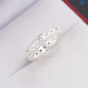 Nhẫn bạc nữ hình vô cực đính đá NN0527- Trang Sức TNJ