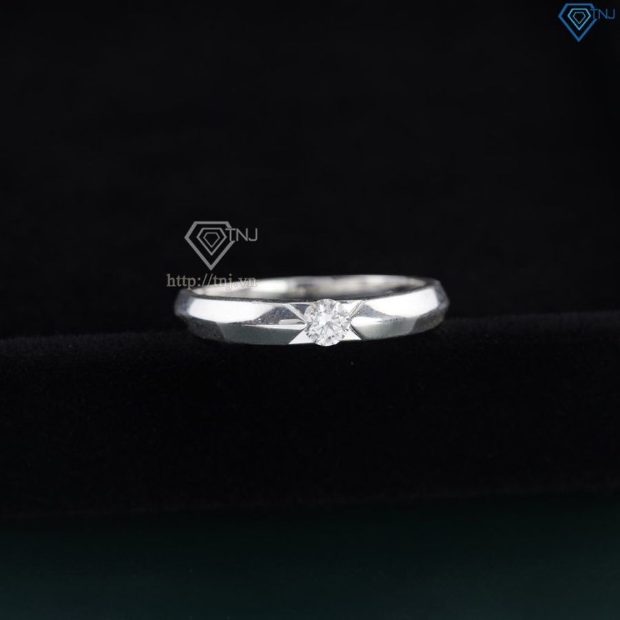 Nhẫn bạc nữ đơn giản đính đá NN0528 - Trang Sức TNJ
