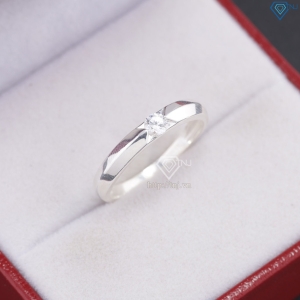 Nhẫn bạc nữ đơn giản đính đá NN0528 - Trang Sức TNJ