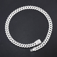 Dây chuyền bạc nam cuban mắt xích 14mm DCK0160