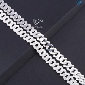 Dây chuyền bạc nam cuban mắt xích 14mm DCK0160
