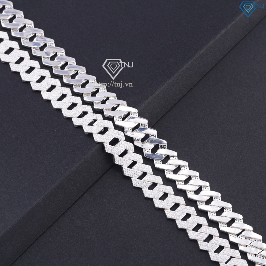 Dây chuyền bạc nam cuban mắt xích 14mm DCK0160