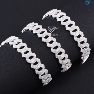 Dây chuyền bạc nam cuban mắt xích 14mm DCK0160