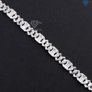 Lắc tay nam Cuban mắt xích đơn giản bản 9mm LTA0230 - Trang Sức TNJ