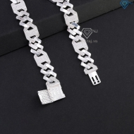 Lắc tay nam Cuban mắt xích đơn giản bản 9mm LTA0230 - Trang Sức TNJ