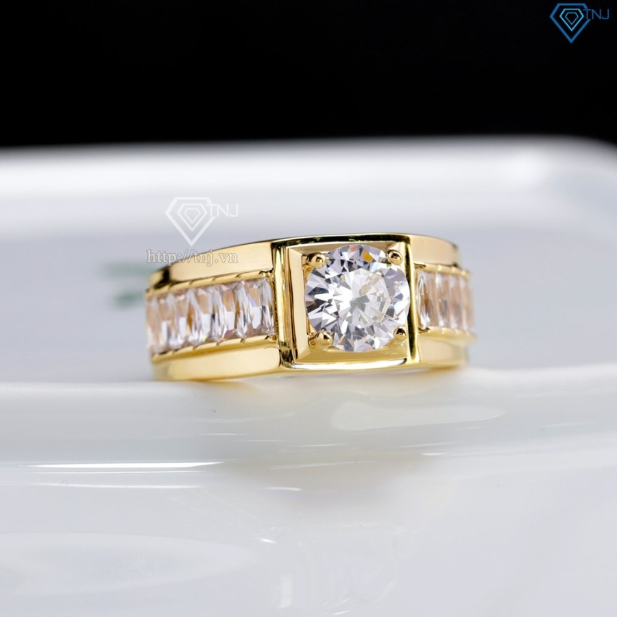 Nhẫn nam bạc xi mạ vàng 18k NNA0865-XV- Trang sức TNJ