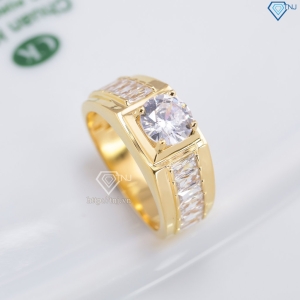 Nhẫn nam bạc xi mạ vàng 18k NNA0865-XV- Trang sức TNJ
