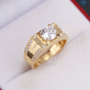 Nhẫn nam bạc xi mạ vàng 18k đơn giản NNA0872-XV Trang sức TNJ