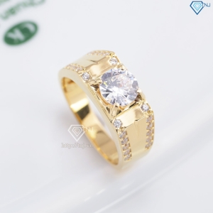 Nhẫn nam bạc xi mạ vàng 18k đơn giản NNA0872-XV Trang sức TNJ