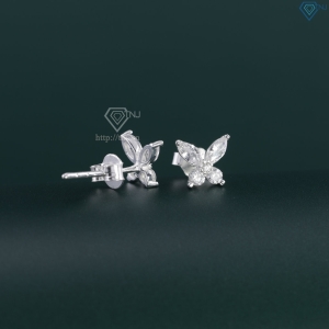 Bông tai bạc nữ hình cánh bướm dễ thương BTN0277