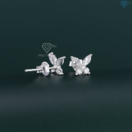 Bông tai bạc nữ hình cánh bướm dễ thương BTN0277