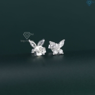 Bông tai bạc nữ hình cánh bướm dễ thương BTN0277