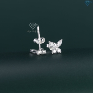 Bông tai bạc nữ hình cánh bướm dễ thương BTN0277