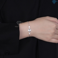 Lắc tay bạc nữ cỏ 4 lá khắc tên LTN0361 - Trang Sức TNJ