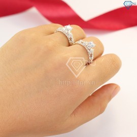 Nhẫn đôi bạc nhẫn cặp bạc đẹp cho đôi bạn thân ND0363 - Trang Sức TNJ