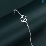 Lắc tay bạc nữ hình con mèo giá rẻ dễ thương LTN0443  Trang Sức TNJ