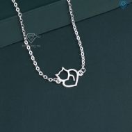 Lắc tay bạc nữ hình con mèo giá rẻ dễ thương LTN0443  Trang Sức TNJ