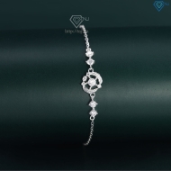 Lắc tay bạc nữ lông vũ đính full kim cương Moissanite LTNM0030