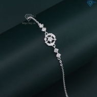 Lắc tay bạc nữ lông vũ đính full kim cương Moissanite LTNM0030