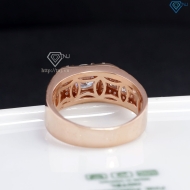 Nhẫn bạc nam xi mạ vàng hồng bản nhỏ NNA0669-XH - Trang sức TNJ