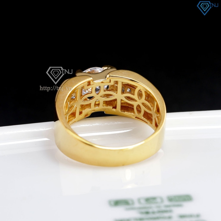 Nhẫn nam bạc xi mạ vàng 18k đẹp NNA0452-XV- Trang sức TNJ