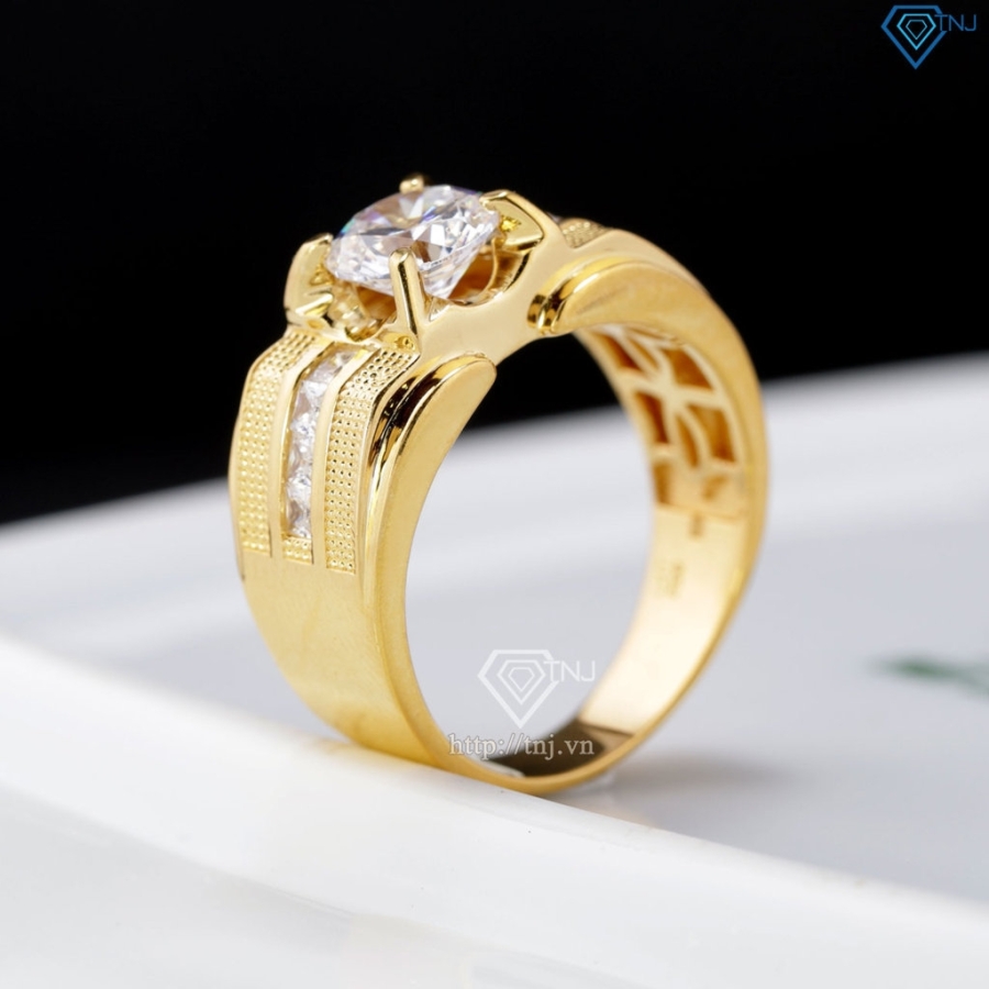 Nhẫn nam bạc xi mạ vàng 18k đẹp NNA0452-XV- Trang sức TNJ