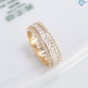 Nhẫn nam bạc xi mạ vàng 18k full đá NNA0462-XV- Trang sức TNJ