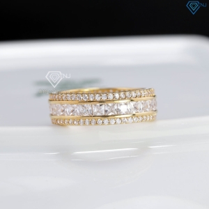 Nhẫn nam bạc xi mạ vàng 18k full đá NNA0462-XV- Trang sức TNJ